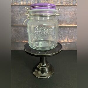 Halloween Pumpkin Glass Mason Jar/Canister 🎃